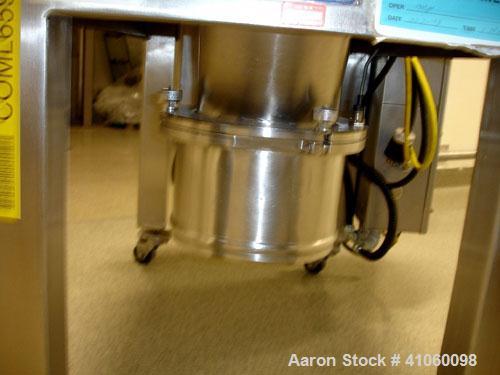 Used Quadro Comil, Model 194-S, stainless steel construction, 8" diameter screen, on legs with 5 hp, 230/460 volt motor, serial #0220.