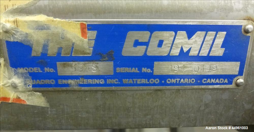 Used Stainless Steel Quadro Comil, Model 194S