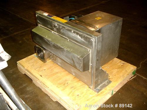 Used Quadro Comil, Model 194S, Stainless Steel. Approximate 8" diameter impeller, no screen, Approximate capacity up to 4000 pounds an hour. Top feed, bottom discharge with swing away discharge shrou...