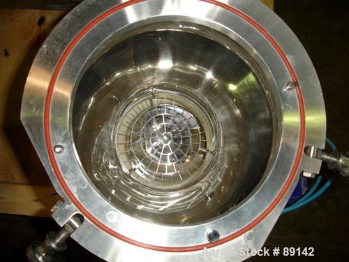 Used Quadro Comil, Model 194S, Stainless Steel. Approximate 8" diameter impeller, no screen, Approximate capacity up to 4000 pounds an hour. Top feed, bottom discharge with swing away discharge shrou...