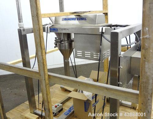 Used Quadro Comil, Model 194 Ultra, 316/304 Stainless Steel. Approximately 8" diameter impeller, with screens. Approximate capacity up to 4000 pounds an hour.  2" Tri-clamp top feed, bottom discharge...