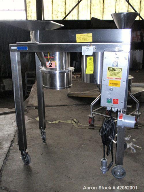 Used Quadro Comil, Model 196S, Stainless Steel. Approximately 12" diameter screen. Approximate capacity up to 8000 pounds an hour. Includes screen and beater bar. Driven by an approximately 15 hp mot...