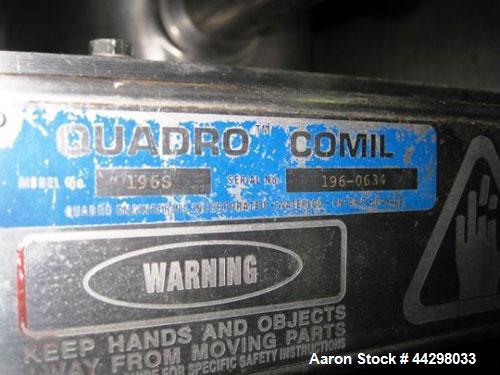Used- Stainless Steel Quadro Comill, Model 196S