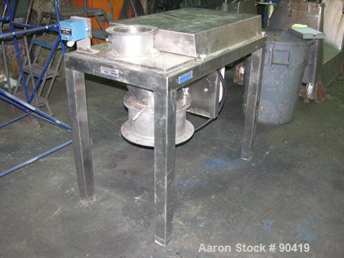 Used Quadro Comil, Model 196S, Stainless Steel. Approximate 12" diameter screen. Approximate capacity up to 8000 pounds an hour. Includes screen, and beater bar. Driven by a 15 hp, 3/60/230/460 volt ...
