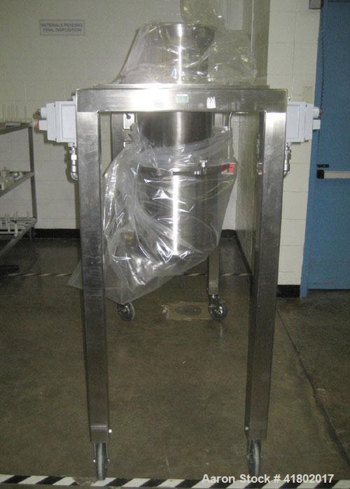 Used Quadro Comil, Model 196, Stainless Steel. Approximate 10" diameter screen, Approximate capacity up to 8000 pounds an hour. Top feed, bottom discharge. Includes screen, and beater bar. Driven by ...