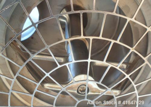 Used Quadro Comil, Model 196, 316 Stainless Steel. Requires an approximate 12" diameter screen.  Approximate capacity up to 8000 pounds an hour. Top feed, bottom discharge. Includes beater bar. Drive...