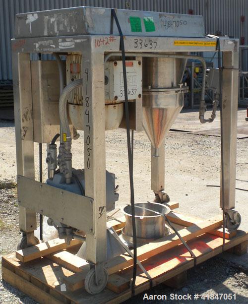 Used Quadro Comil, Model 196, 316 Stainless Steel. Approximate 12" diameter screen,  Approximate capacity up to 8000 pounds an hour. Top feed, bottom discharge. Includes screen, and beater bar. Drive...