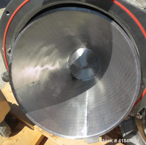 Used Quadro Comil, Model 196, 316 Stainless Steel. Approximate 12" diameter screen,  Approximate capacity up to 8000 pounds an hour. Top feed, bottom discharge. Includes screen, and beater bar. Drive...