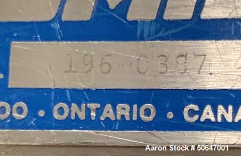 Used - Quadro Comil Model 196, 304/316 Stainless Steel, 8,000 Lbs/Hr Capacity, 10 HP