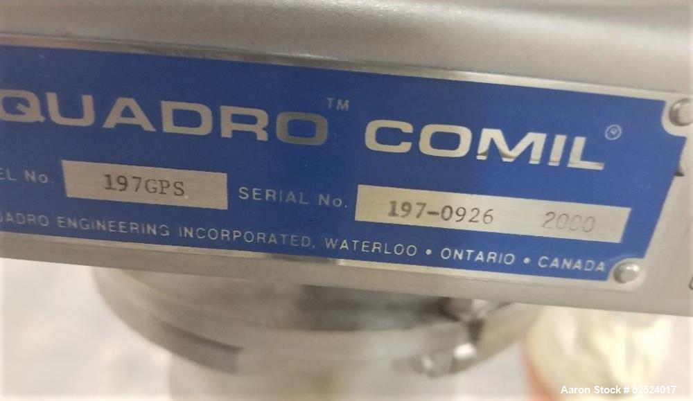 Used Quadro Mill Model 197GPS Stainless Steel Sanitary