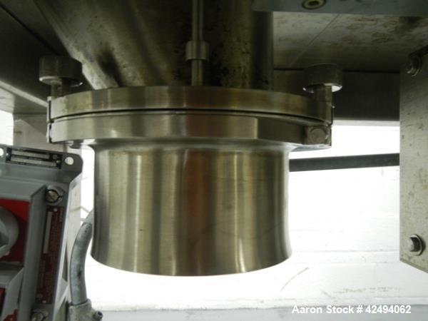 Used Quadro Comil, model 197S, stainless steel construction, with beater, on stainless steel stand with 1 hp, 1745 rpm, 230/460 volt mechanical variable speed motor drive, xp, serial# 197-0430.