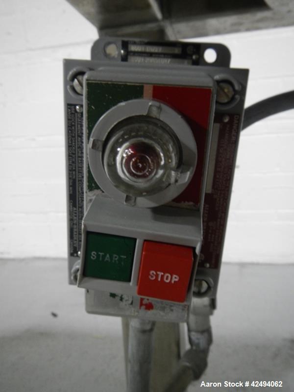 Used Quadro Comil, model 197S, stainless steel construction, with beater, on stainless steel stand with 1 hp, 1745 rpm, 230/460 volt mechanical variable speed motor drive, xp, serial# 197-0430.