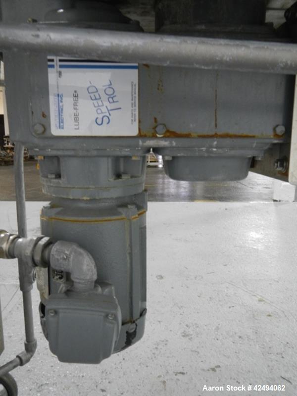 Used Quadro Comil, model 197S, stainless steel construction, with beater, on stainless steel stand with 1 hp, 1745 rpm, 230/460 volt mechanical variable speed motor drive, xp, serial# 197-0430.