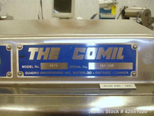 Used- Quadro Comill, Model 197S, Stainless Steel. Cantilevered design on portable base with 1 hp DC motor with SCR controlle...