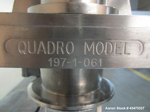 Used Quadro Comil, Model 197S, Stainless Steel. With beater and screen. Mounted on portable cart with 1hp, 230/460 volt XP motor. Serial# 197-1-061.