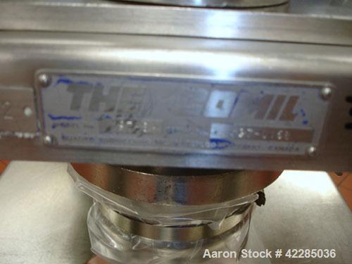 Used Quadro Comil, Model 197, Stainless Steel. Approximate 5" diameter impeller. Approximate capacity up to 750 pounds an hour. Includes hopper and beater bar. Driven by a 1 hp, 3/60/230/460 volt XP ...