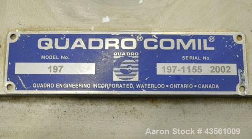 Used Stainless Steel Quadro Comil, Model 197