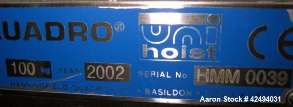 Used Stainless Steel Quadro comil, model U10
