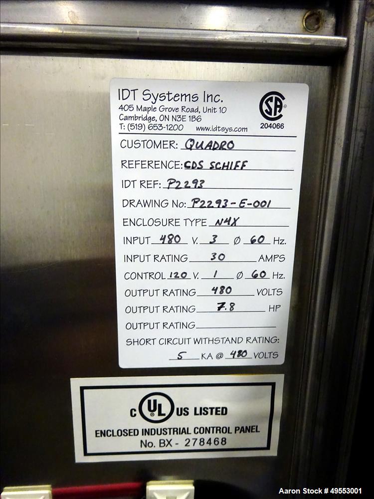 Used Quadro Continuous Disperser System