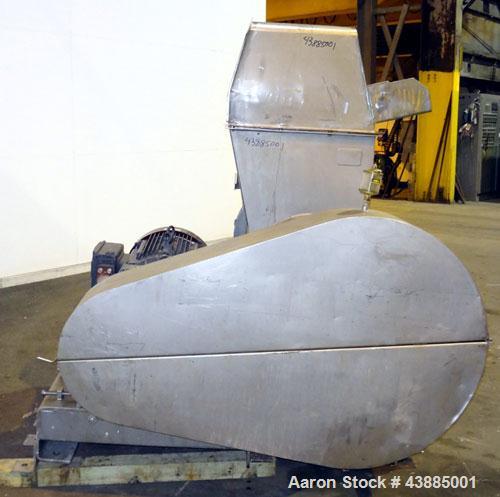 Used Rietz Bepex Extructor, Model RE-24-K9E933, 304 Stainless Steel. 24" Diameter blade, end orifice plate with discharge chute. Designed for extra coarse chopping to 1”. Approximately 30’’ x 27’’ x ...