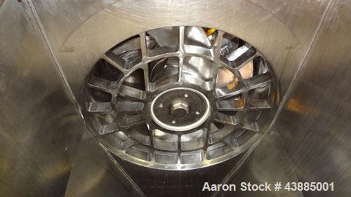Used Rietz Bepex Extructor, Model RE-24-K9E933, 304 Stainless Steel. 24" Diameter blade, end orifice plate with discharge chute. Designed for extra coarse chopping to 1”. Approximately 30’’ x 27’’ x ...