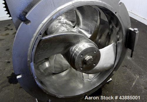 Used Rietz Bepex Extructor, Model RE-24-K9E933, 304 Stainless Steel. 24" Diameter blade, end orifice plate with discharge chute. Designed for extra coarse chopping to 1”. Approximately 30’’ x 27’’ x ...