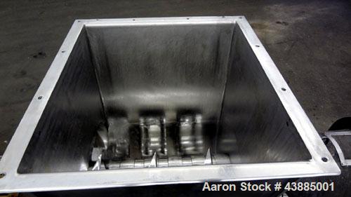 Used Rietz Bepex Extructor, Model RE-24-K9E933, 304 Stainless Steel. 24" Diameter blade, end orifice plate with discharge chute. Designed for extra coarse chopping to 1”. Approximately 30’’ x 27’’ x ...