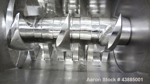 Used Rietz Bepex Extructor, Model RE-24-K9E933, 304 Stainless Steel. 24" Diameter blade, end orifice plate with discharge chute. Designed for extra coarse chopping to 1”. Approximately 30’’ x 27’’ x ...