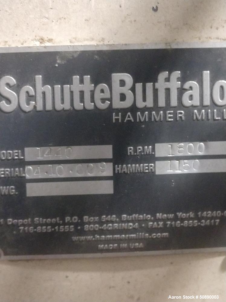Used Schutte Buffalo Hammermill, Model 1440