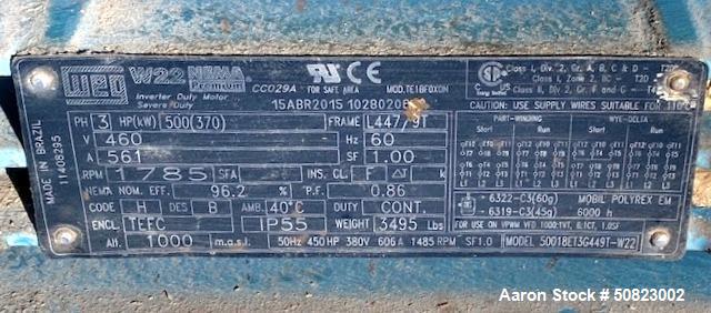 Used - Schutte-Buffalo 15 Series Wood Grinder, Model 15300, 500 HP, Carbon Steel