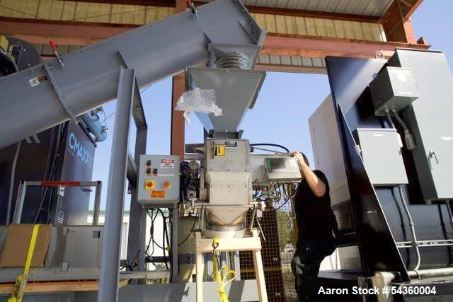 Used Schutte Hammer Mill, Model 44-24-301B. Rated 4 tons/hour (dependent on material). (88) heat-treated 3/8" notched hammers. (8) 1" diameter heat-treated hammer rods. (23) 1/4" rotor discs. (2) scr...