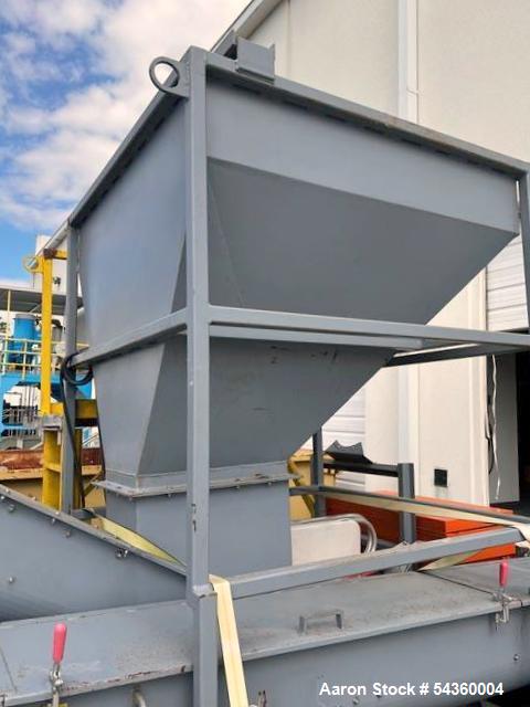 Used Schutte Hammer Mill, Model 44-24-301B. Rated 4 tons/hour (dependent on material). (88) heat-treated 3/8" notched hammers. (8) 1" diameter heat-treated hammer rods. (23) 1/4" rotor discs. (2) scr...