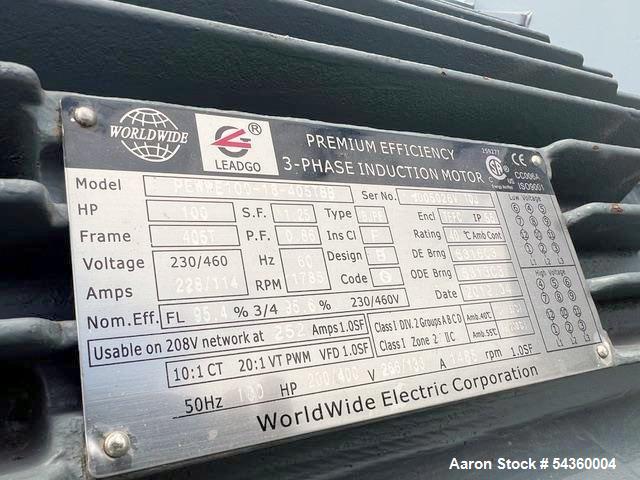 Used Schutte Hammer Mill, Model 44-24-301B. Rated 4 tons/hour (dependent on material). (88) heat-treated 3/8" notched hammers. (8) 1" diameter heat-treated hammer rods. (23) 1/4" rotor discs. (2) scr...