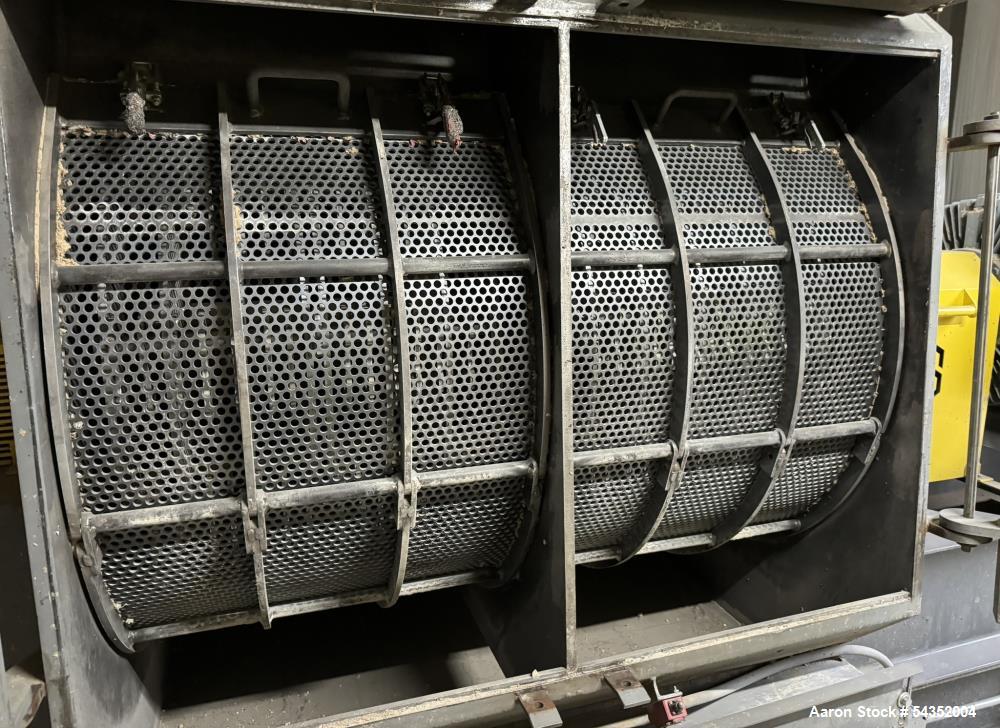 Used Schutte 44 Series Circ-U-Flow Hammermill, Model 44-60-301B-1, Serial# 2102057. With approximate 3/8" thick hammers, infeed hopper with magnets, Benshaw panel, 500hp motor.