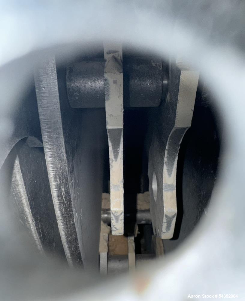 Used Schutte 44 Series Circ-U-Flow Hammermill, Model 44-60-301B-1, Serial# 2102057. With approximate 3/8" thick hammers, infeed hopper with magnets, Benshaw panel, 500hp motor.