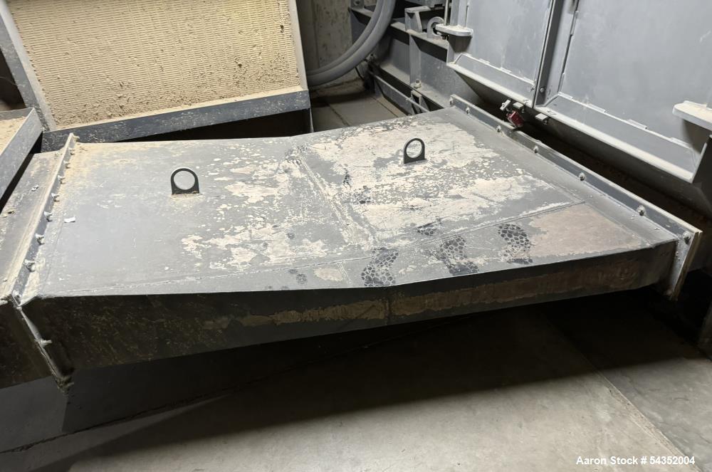 Used Schutte 44 Series Circ-U-Flow Hammermill, Model 44-60-301B-1, Serial# 2102057. With approximate 3/8" thick hammers, infeed hopper with magnets, Benshaw panel, 500hp motor.