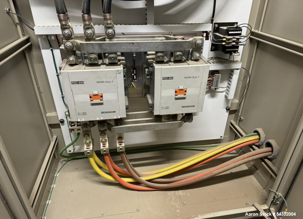 Used Schutte 44 Series Circ-U-Flow Hammermill, Model 44-60-301B-1, Serial# 2102057. With approximate 3/8" thick hammers, infeed hopper with magnets, Benshaw panel, 500hp motor.