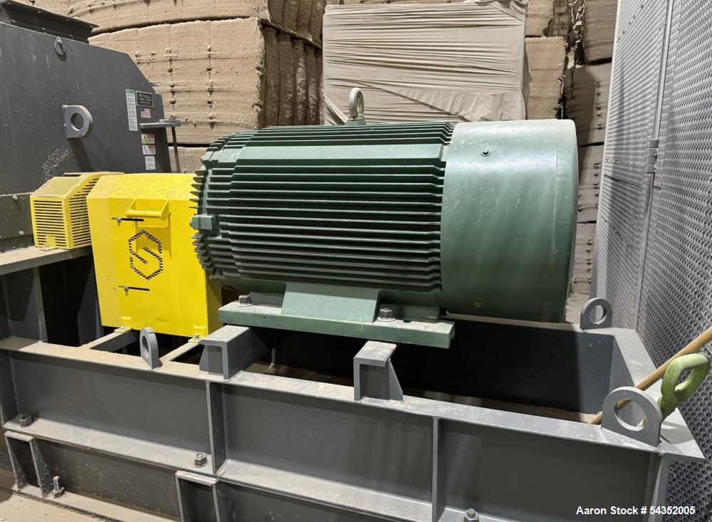 Used Schutte Hammermill, Model 44-60-301B-1, Serial# 2105014. With approximate 1/2" thick hammers, panel, 500hp motor. Not Installed.