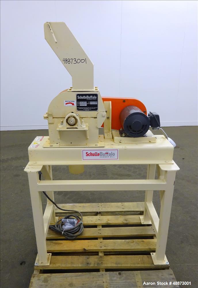 Used Schutte Buffalo W Series Laboratory Scale Hammer Mill, Model W6H, Carbon S