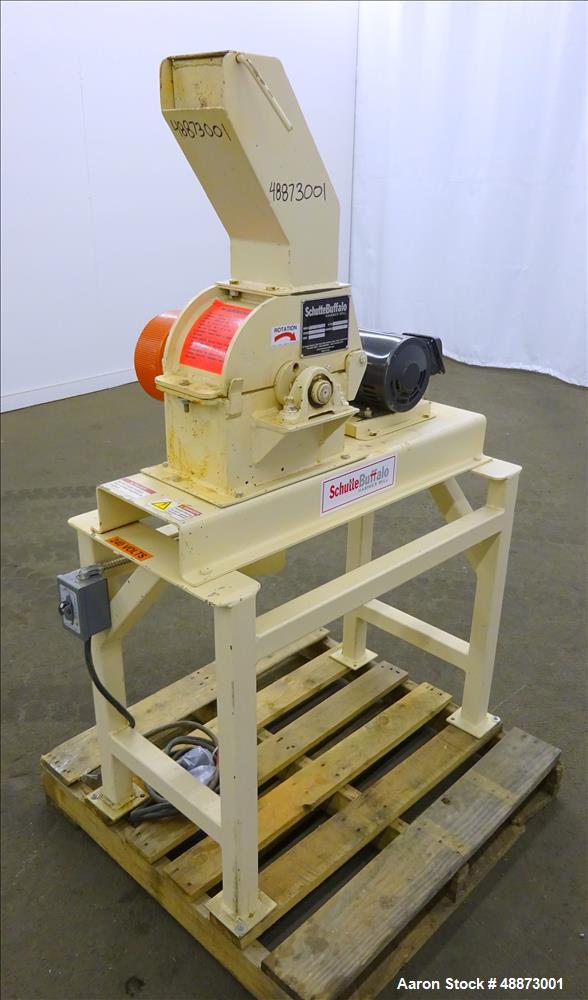 Used Schutte Buffalo W Series Laboratory Scale Hammer Mill, Model W6H, Carbon S