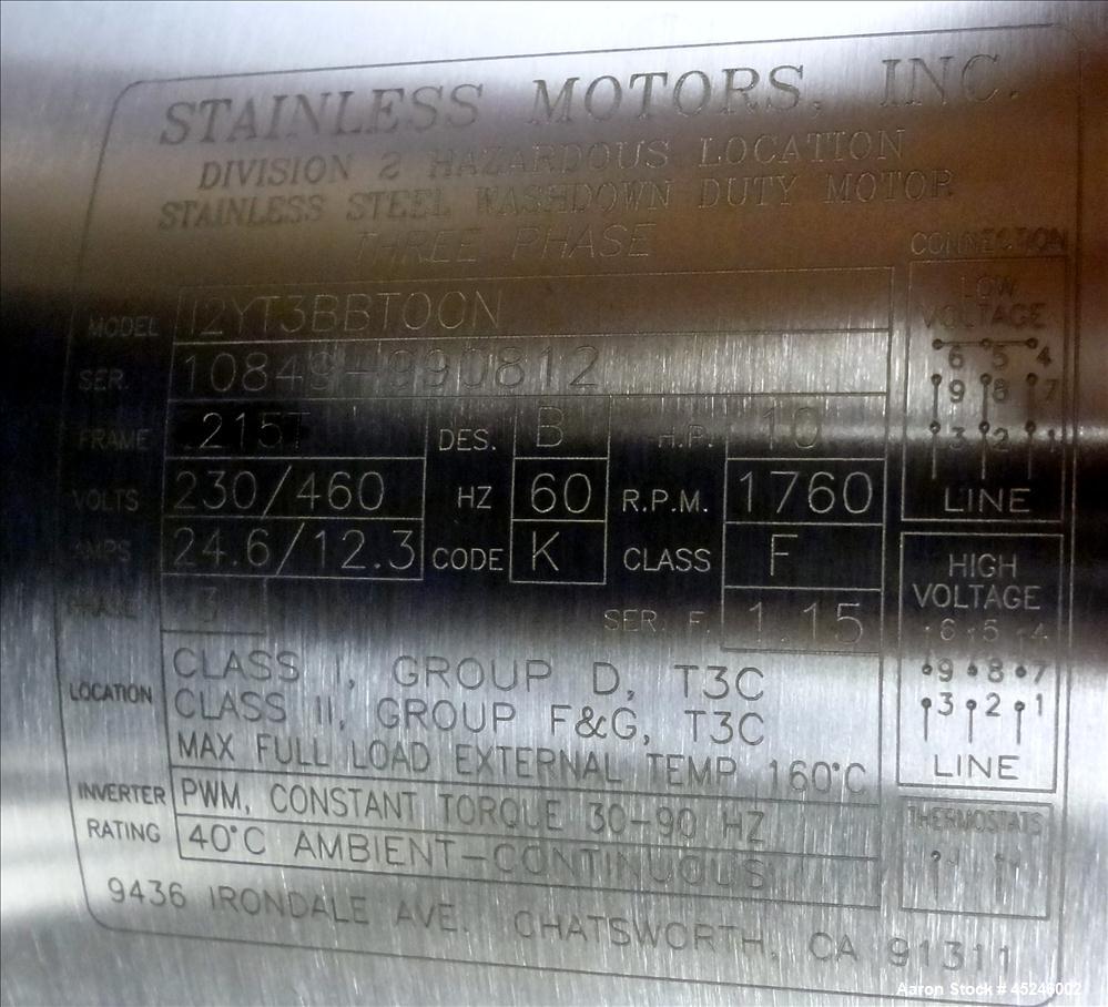 Used Stainless Steel Stokes Tornado Mill, Model 44