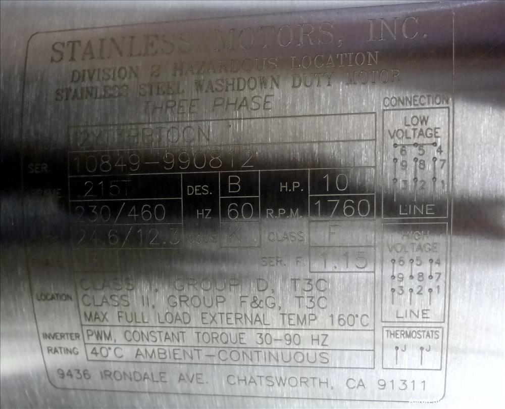 Used Stainless Steel Stokes Tornado Mill, Model 44