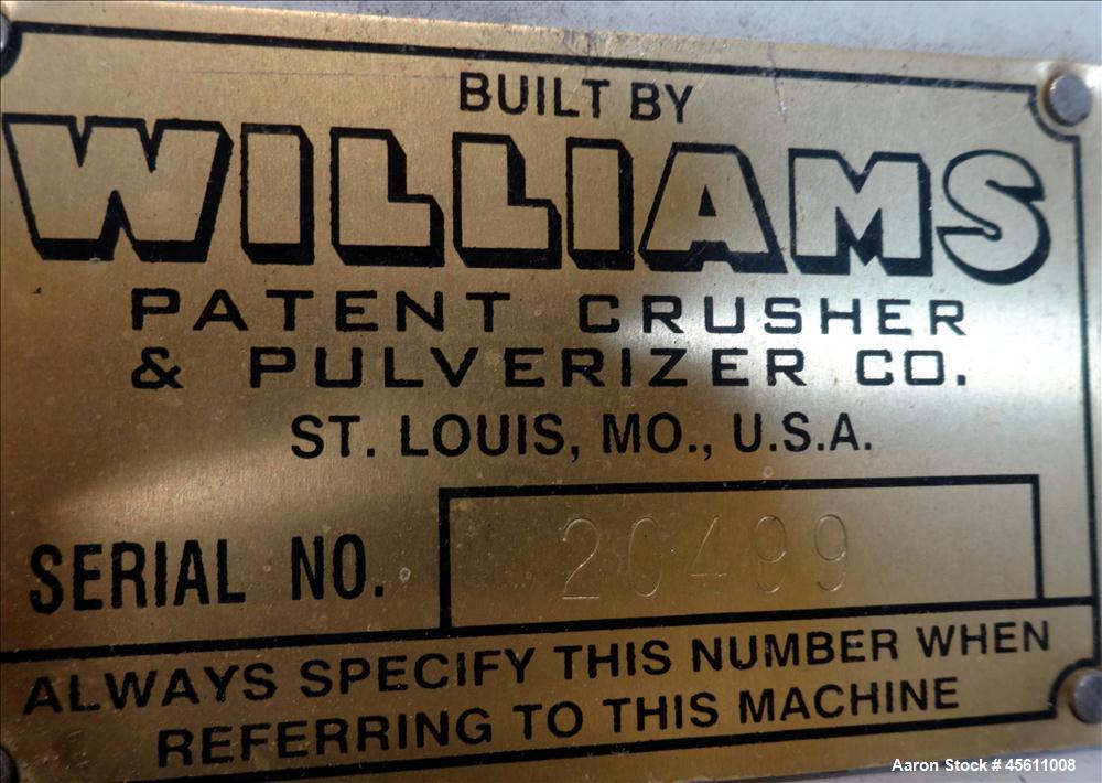 Used Williams 300 HP Carbon Steel Hammermill