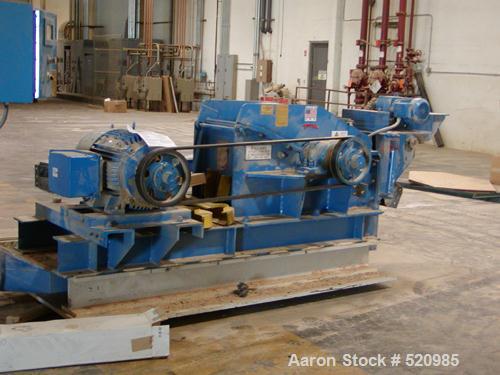 USED: Williams Patent Crusher & Pulverizer Co model #C-17 Hog. Approximately 1 year old. 75 hp, 1800 rpm, 460 volts. With 10' vibratory positive displacement feeder, spare set of knives and bars, 3/1...