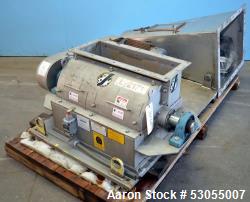 Used- Jacobson15 HP 24 in W S/S Hammer Mill. (4) sets of dual blade double knife edge bolt on hammers, 7 3/4 in x 24 1/2 in ...