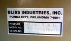 Used Bliss Industries Dual Base Hammer Mill, Model EDMF-4840-TFADB