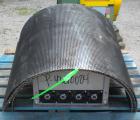 Used Jacobson Commander Half Circle Hammer Mill, model 2424, carbon steel. Approximate 24