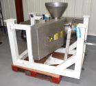 Used Kemutec Kek Cone Mill, Stainless Steel. Top feed with hopper, bottom discharge. Includes beater bar and screen. Driven by a 10hp motor. Mounted on a carbon steel frame. Includes an aluminum pan....