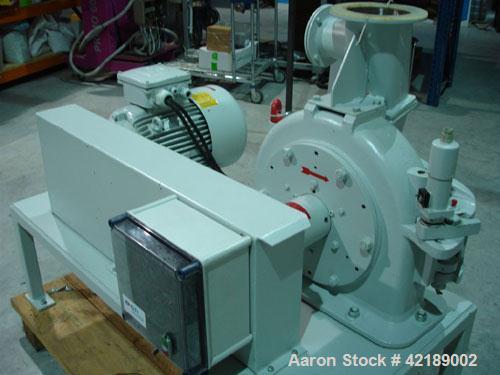 Used Hosokawa Alpine Fine Impact Milling System, type 250-UPZ. Material of construction is stainless steel on product contact parts. 9.75" (250 mm) diameter milling wheel with 8 rotor knives and scre...