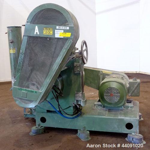 Used Bepex Pulvocron Air Swept Combination Pulverizer / Classifier Mill, Model PC-38, Carbon Steel. Approximate 38” diameter x 8” deep chamber with (3) grinding discs, driven by a 100 hp, 3/60/460 vo...